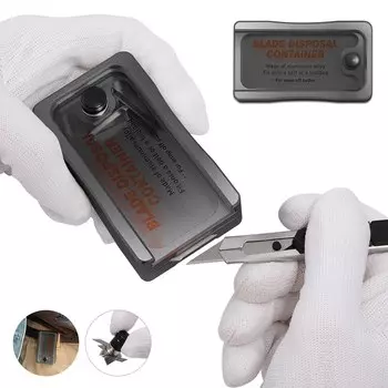 FOSHIO практичный виниловый нож, лезвие, контейнер для удаления, углеродное волокно, пленка, автомобильная пленка, наклейка, наклейка, резак, лезвия, инструмент для хранения