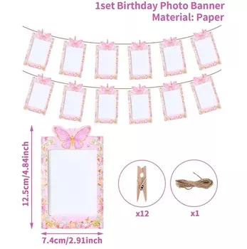 Фотобаннер "Бабочка" для 1 года FENGRISE