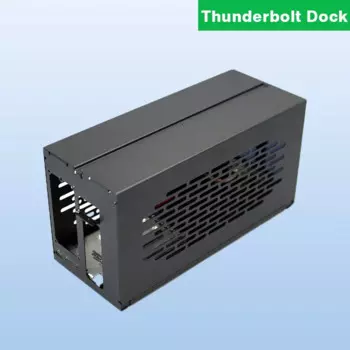Фотографическая док-станция для TH3P4G3 Thunderbolt, металлическая рамка + акриловая боковая пластина, совместимая с блоком питания ATX SFX FlEX(1U)