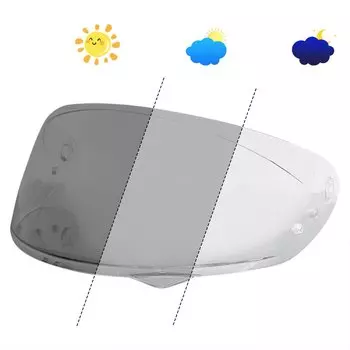 Фотохромный козырек для шлема для HJC C10, линза для мотоциклетного шлема, анти-УФ-хромный козырек, чайный черный козырек