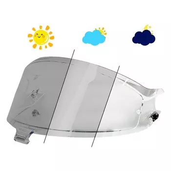 Фотохромный козырек для шлема для SHARK SPARTAN GT/GT PRO/SPARTAN RS, линза для мотоциклетного шлема, анти-УФ-хромный козырек для чая, черный козырек