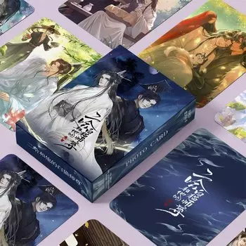 Фотокарточки аниме "Хаски И Белый Кот", 55 шт.