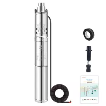 Фотонасос 150 Вт, 12 В постоянного тока, Максимальная головка 35 м, расход 2 т/ч, выход 1 дюйм, винтовой насос из нержавеющей стали