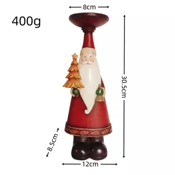 Фотоподсвечник Санта Клаус из канифоли JIATA