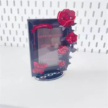 Фоторамка акриловая 3 дюйма с бабочкой