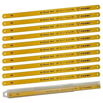 FOXBC биметаллические ножовочные полотна для резки металла 10 шт.