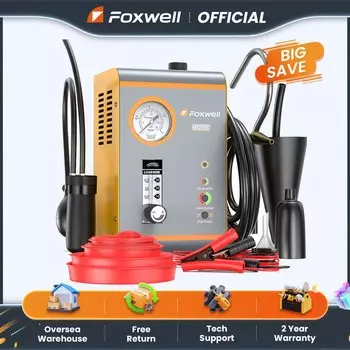 FOXWELL SD203 Автомобильная дымовая машина Встроенный воздушный насос EVAP Вакуумный детектор утечек Двухрежимный диагностический тестер утечки автомобильных труб