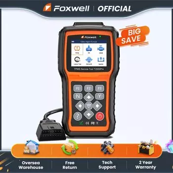 FOXWELL T2000 PRO Автоматический инструмент давления в шинах TPMS Relearn Активация датчиков Программирование автомобиля OBD2 Считыватель кодов Диагностические инструменты