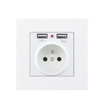 Французская настенная розетка Avoir с USB