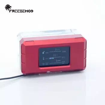 FREEZEMOD ПК кулер для воды 2021 Новый интеллигентая (ый) компьютер потока Скорость ЖК-дисплей Температура обнаружения кулер для воды расходомер LSJ-ZN