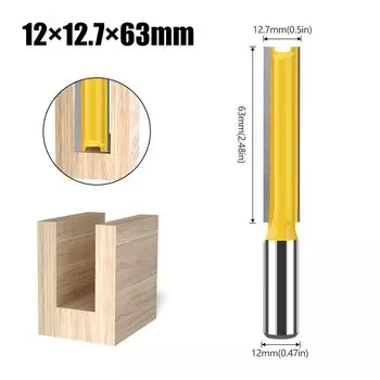 Фреза для дерева JGZUI 12 мм, 2 канавки