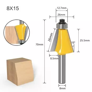 Фреза для обработки дерева GUHEHARD 6/6,35/8 мм