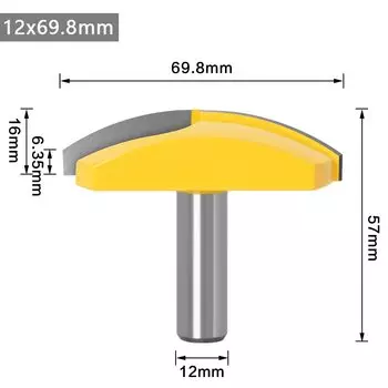 Фреза JGZUI для деревообработки 1/2" хвостовик
