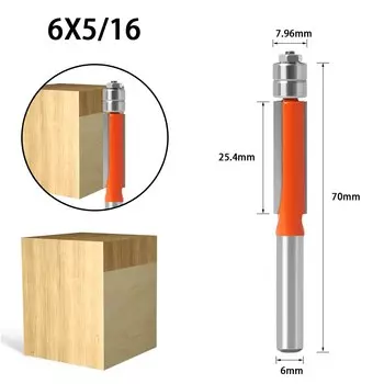 Фреза концевая двойной подшипник JGZUI 1/4&6 мм
