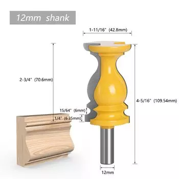 Фреза по дереву LA VIE MC03112, хвостовик 12 мм, сплав вольфрама и кобальта
