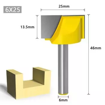 Фреза с хвостовиком 6 мм для дерева