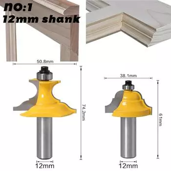 Фреза SHERUI 2 шт., твердосплавная насадка C3 для резки дерева, 1/2 дюйма, 12 мм