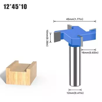 Фреза T-образная из карбида вольфрама JGZUI 12 мм