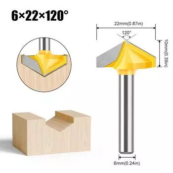 Фреза V-образная 3D JGZUI 6 мм