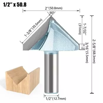 Фреза V-образная JGZUI 12 мм