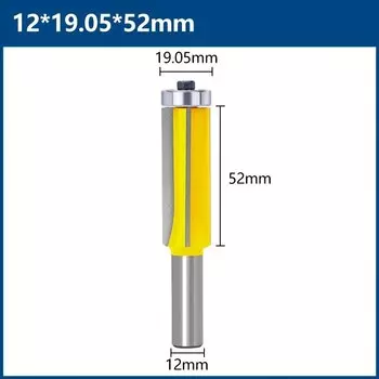 Фреза XCAN 12 мм заподлицо 4 канавки твердосплавная