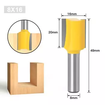 Фрезерный набор RCT 8 мм, сплав вольфрама и кобальта