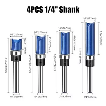 Фрезерный резак JGZUI 1/4 дюйма сплав вольфрама и кобальта