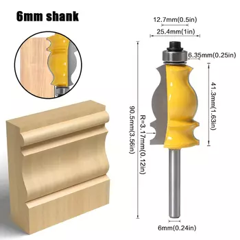 Фрезерный станок JGZUI, твердосплавный, хвостовик 6 мм
