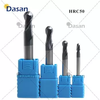 Фрезы DASAN HRC50-2F различных радиусов
