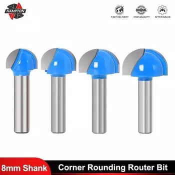 Фрезы для деревообработки Hampton, Концевая фреза 8 мм, хвостовик 16/19/22/25 мм