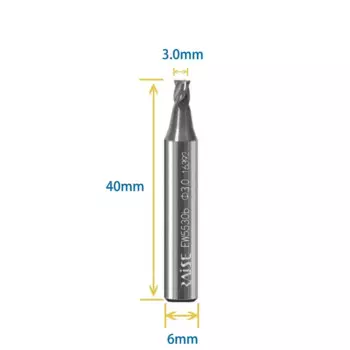 Фрезы для копирования ключей RAISE 0.9mm/1.0mm/1.2mm/1.3mm/1.4mm/1.5mm/1.8mm/2.0mm/2.2mm/2.7mm/3.0mm