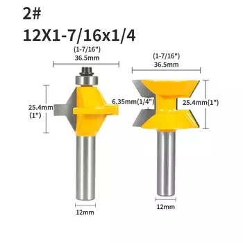 Фрезы для кромкооблицовки YUSUN, 2 шт.