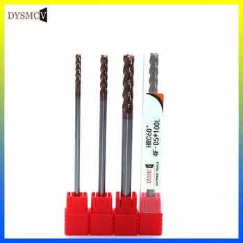 Фрезы DYSMCV твердосплавные HRC60 3X100L 4X100L 5X100L 6X100L 4 Flute
