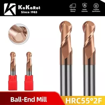 Фрезы концевые какарот HRC55 R0.5 R1 R2 R3 R4 R5 R6