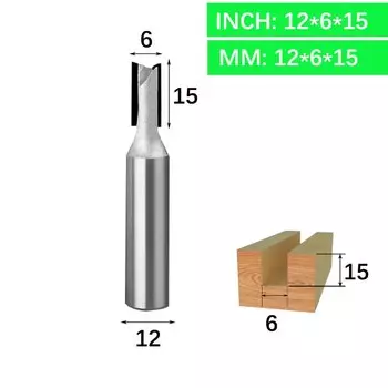 Фрезы Vsharp PCD алмазные прямые 1/2 дюйма 12 мм для дерева
