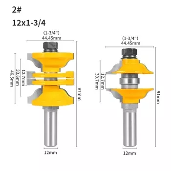 Фрезы YUSUN для деревообработки 2 шт.