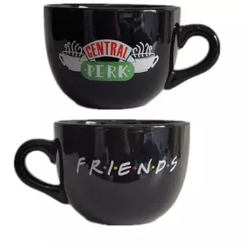 Керамическая кофейная чашка Friends TV Series, 650 мл, чашка Friends Central Cafe Cappuccino, многоцветная лента, бутылка для воды Tazas Moomin