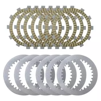 Фрикционные диски сцепления мотоцикла и стальные пластины, комплект дисков для Kawasaki KDX200SR KL250 KLX250ES KLX250R KLX250SF KLX250SR KLX300R