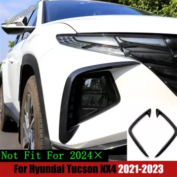 Передняя противотуманная фара, светильник для бровей, накладка на нож для Hyundai Tucson NX4 2021 2022 2023, автомобильные аксессуары из АБС-пластика, внешний ремонтный комплект