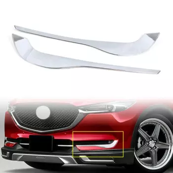 Передняя противотуманная фара, лампа для бровей и век, накладка для Mazda CX-5 CX5 2017 2018 2019 2020, хромированная отделка из АБС-пластика для стайлинга автомобилей