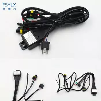 FSYLX 12V 35W 55W 75W HID Bi xenon H4 контроллер жгута проводов для автомобильных фар модифицированное подключение hid bixenon объектив проектора