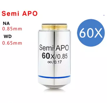 FUCHU Полуапохроматный объектив для микроскопа 4X10X20X40X60X100X