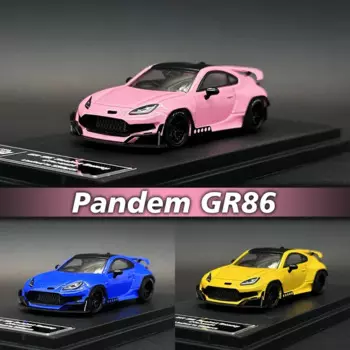 Fuji 1:64 Pandem GR86 MK2 Rocket Bunny Коллекционная модель автомобиля, коллекционная Миниатюрная игрушка
