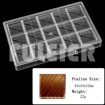 Фулейер формочка для шоколада поликарбонат 275x135x25 мм