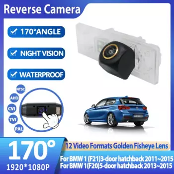 Full HD AHD 1080P рыбий глаз Автомобильная камера заднего вида для BMW 1 (F21) 3-дверный хэтчбек для BMW 1(F20) 5-дверный хэтчбек