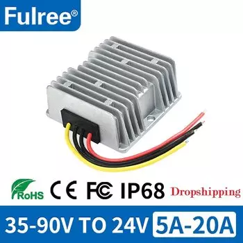 Фулри® Понижающий преобразователь постоянного тока 36-72В до 24В 5-20А