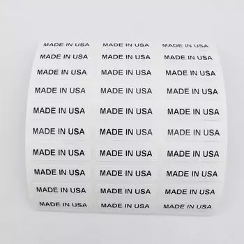 FUNCOLOUR белые наклейки "Сделано в США"