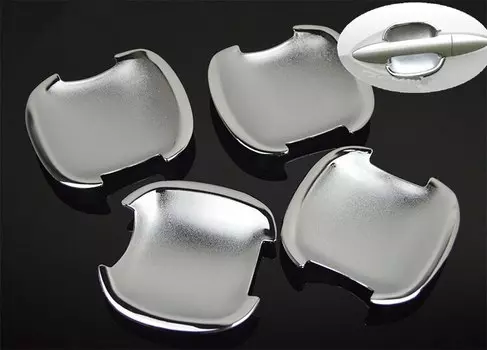 FUNDUOO для KIA K2 RIO 3 2011 2012 2013 2014 2015 новая хромированная дверная ручка автомобиля чаша крышка отделка наклейка Стайлинг