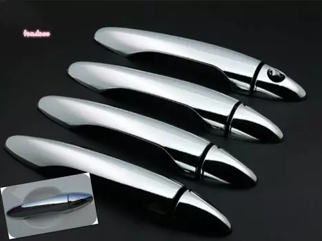 FUNDUOO для Kia K3/Kia Cerato 2012 2013 2014 2015 2016 2017 новая хромированная накладка на дверную ручку, наклейка, аксессуары для стайлинга автомобилей