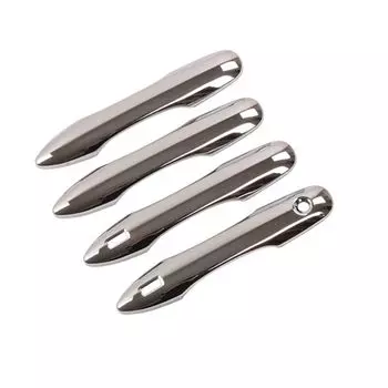 Funduoo для Toyota Prius 50 XW50 2016-2021, глянцевая черная хромированная крышка дверной ручки автомобиля, накладка на чашу, наклейка, аксессуары для стайлинга